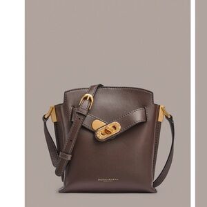 NWT DONNA KARAN BRIDGEHAMPTON LEATHER CROSSBODY BAG